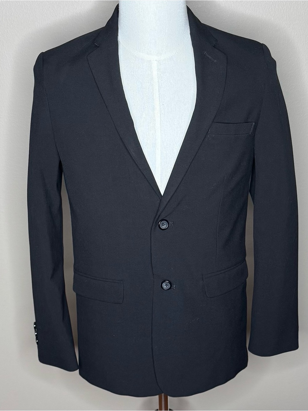 Van Heusen Flex boys black suit jacket size 18.